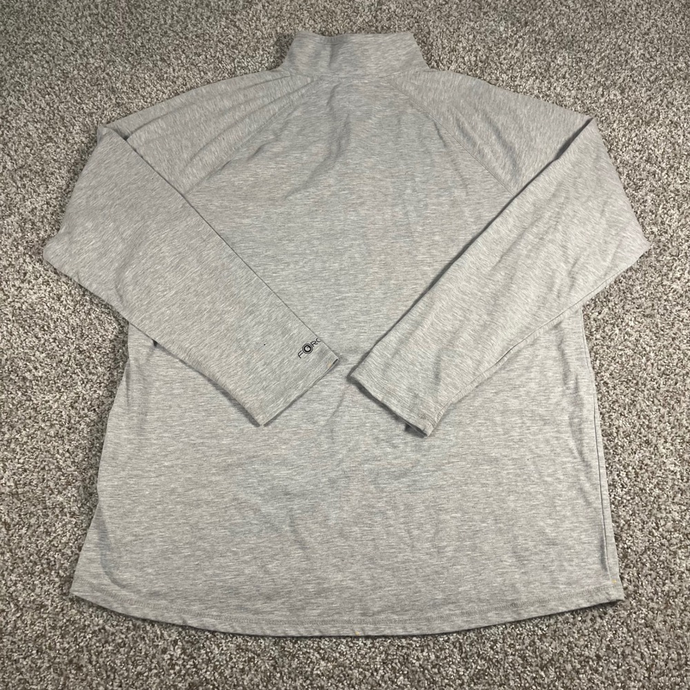 Carhartt Force Relaxed Fit Quarter Zip Pullover Gray Mens Large Chest Pocket L - Picture 7 of 9